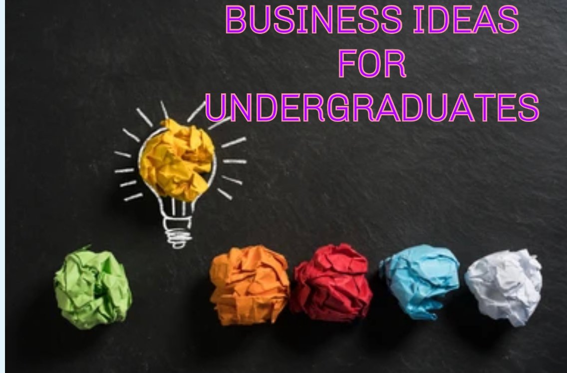 5 Profitable Business Ideas For Undergraduates and University Students