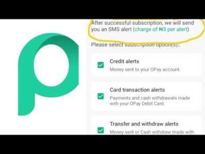 How to Set SMS Alert on Opay